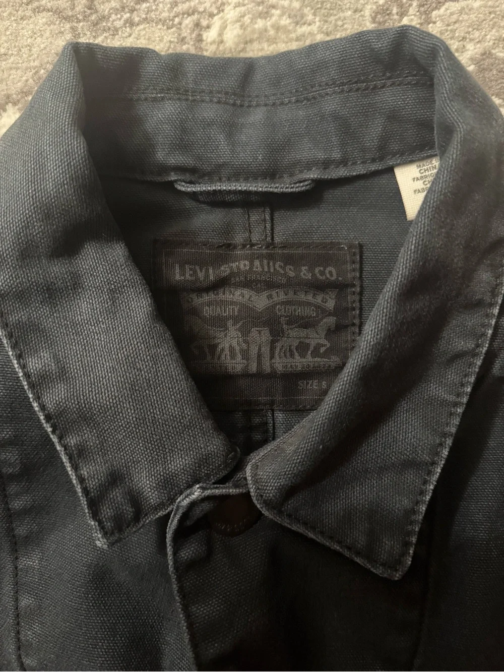 Levi's Black Engineer Coat - Picture 4 of 8